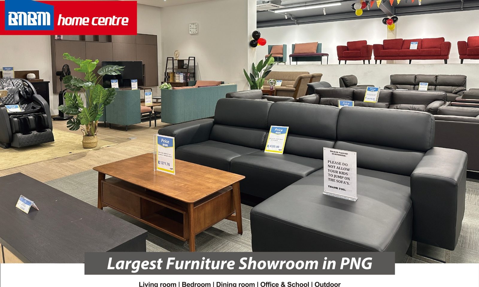 Largest furniture showroom in PNG